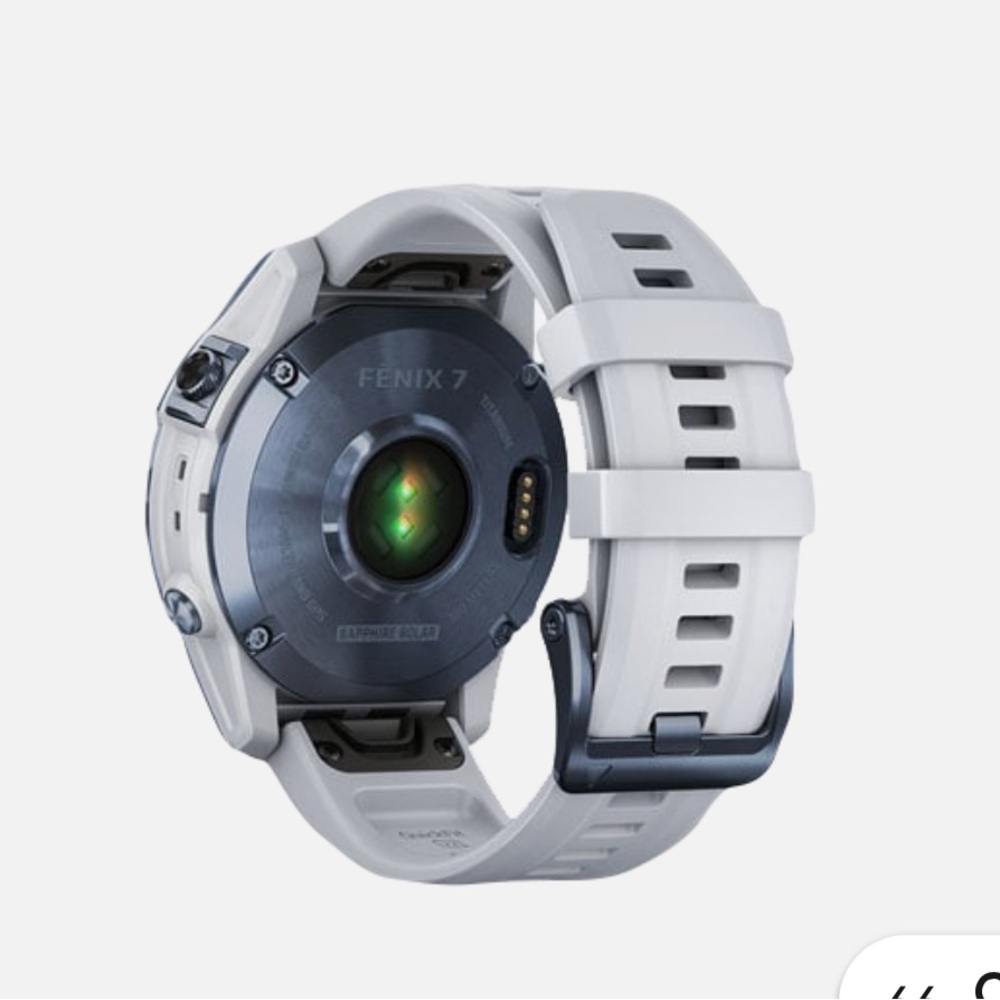 Garmin Fenix 7 Sapphire Solar White Band Adventure GPS Smartwatch - Picture 3 of 11